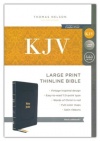 KJV Large Print Thinline Bible, Vintage Series, Comfort Print, Leathersoft Black
